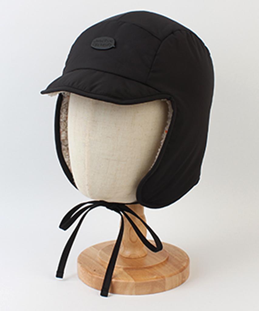 Yunibeosyeolkemiseuteuli Retro Poly Black Earflap Cap