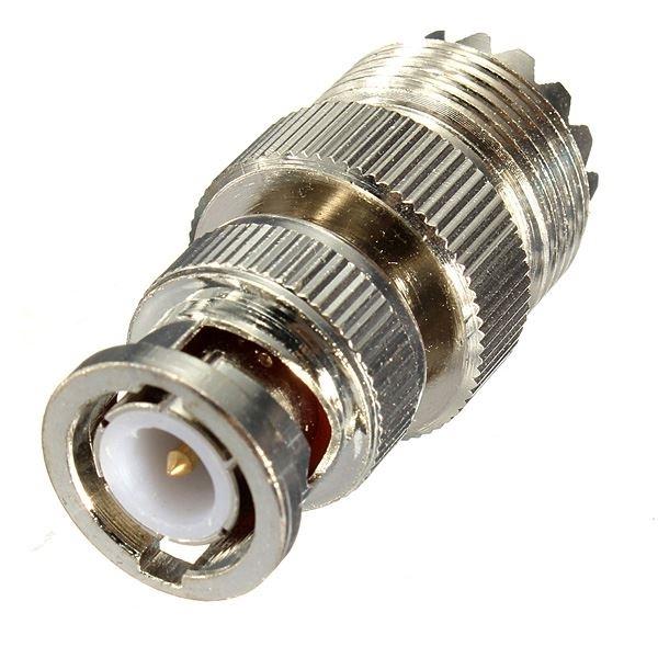 BNC plug / UHF socket adapter