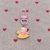 Versatile Cute Cartoon Cat Resin Pendant Backpack Charm for Students and Kids Keychain