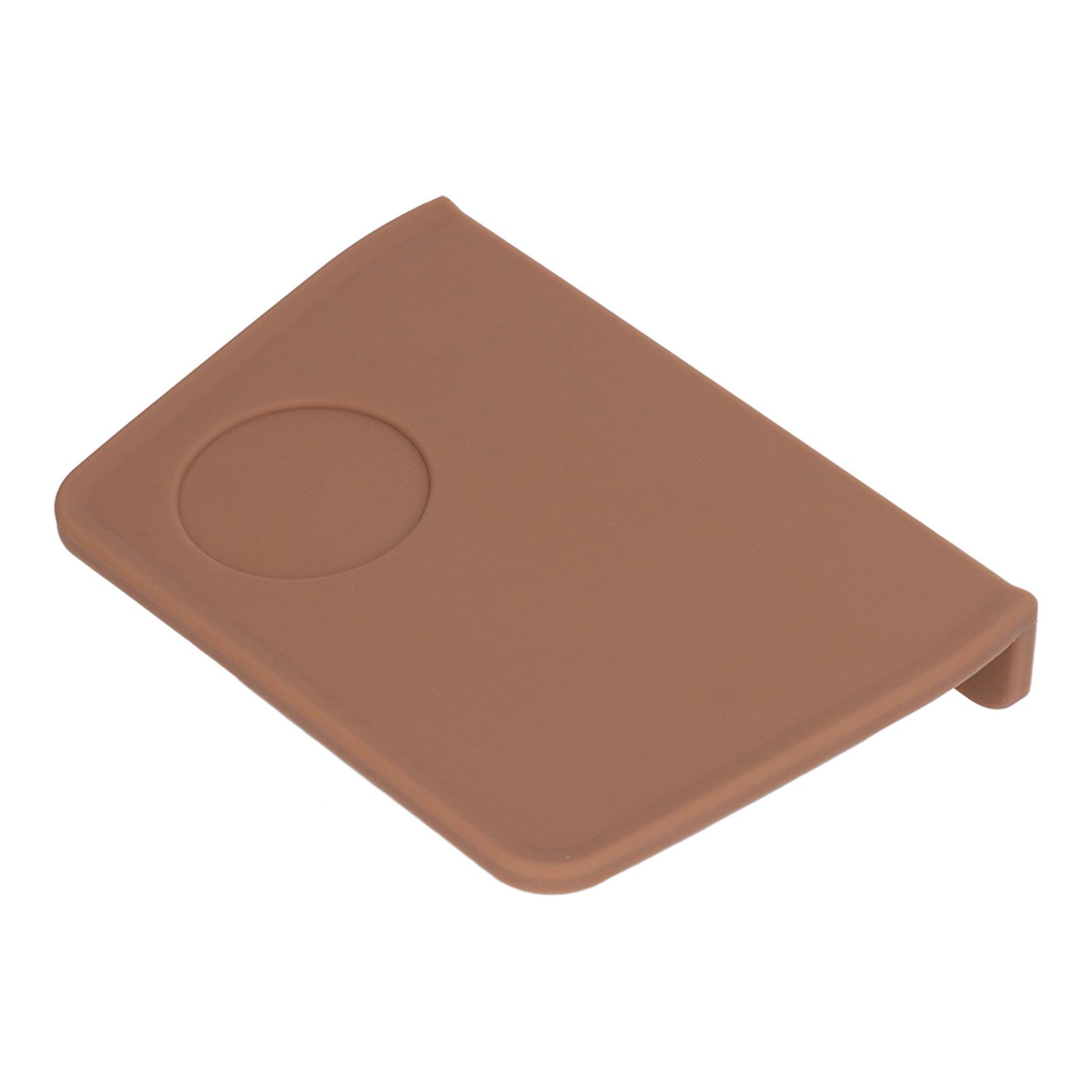 

Coffee Tamper Mat with Tamper Slot Silicone Tamping Mat Coffee Pad Tamp Station Tool коричневый