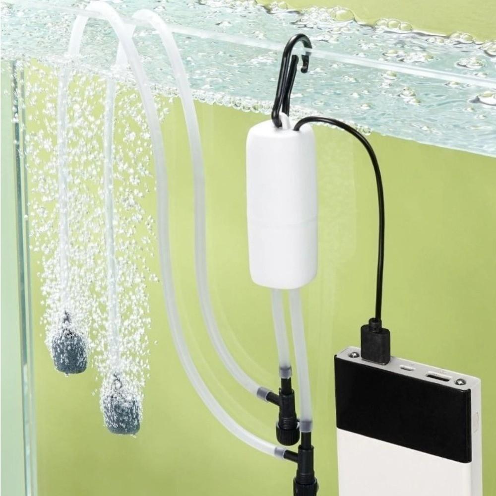 USB Fish Tank Air Compressor Mini USB Air Pump Portable Silent Air Compressor  Fish Tank