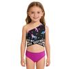 2 Stück Kinder Mädchen Badeanzug Bedruckte Crop Tops und Slips Set Strand Schwimmen Badeanzug