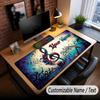 Music General Theme Custom Mouse Pad Personalized With Name Text Customized Desk Mat For Office Home Decor