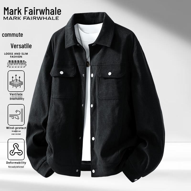 

Mark Fairwhale Men s Casual Collared Jacket 4XL