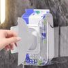 Wall Mounted Tissue Box Kitchen Wipes Storage Box Invisible Sticker Mounting