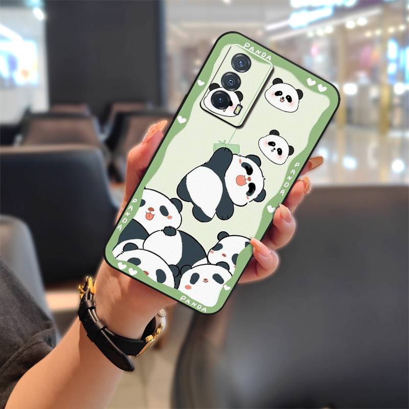 Anti-dust Full Wrap Phone Case For VIVO IQOO Z5 Silicone Protective Cartoon Durable Cover Fashion Design Anti-knock TPU