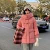 New Winter Medium and Long Fashion Cotton-padded Clothes Hooded Warm Loose Bread Clothes Coat Thick