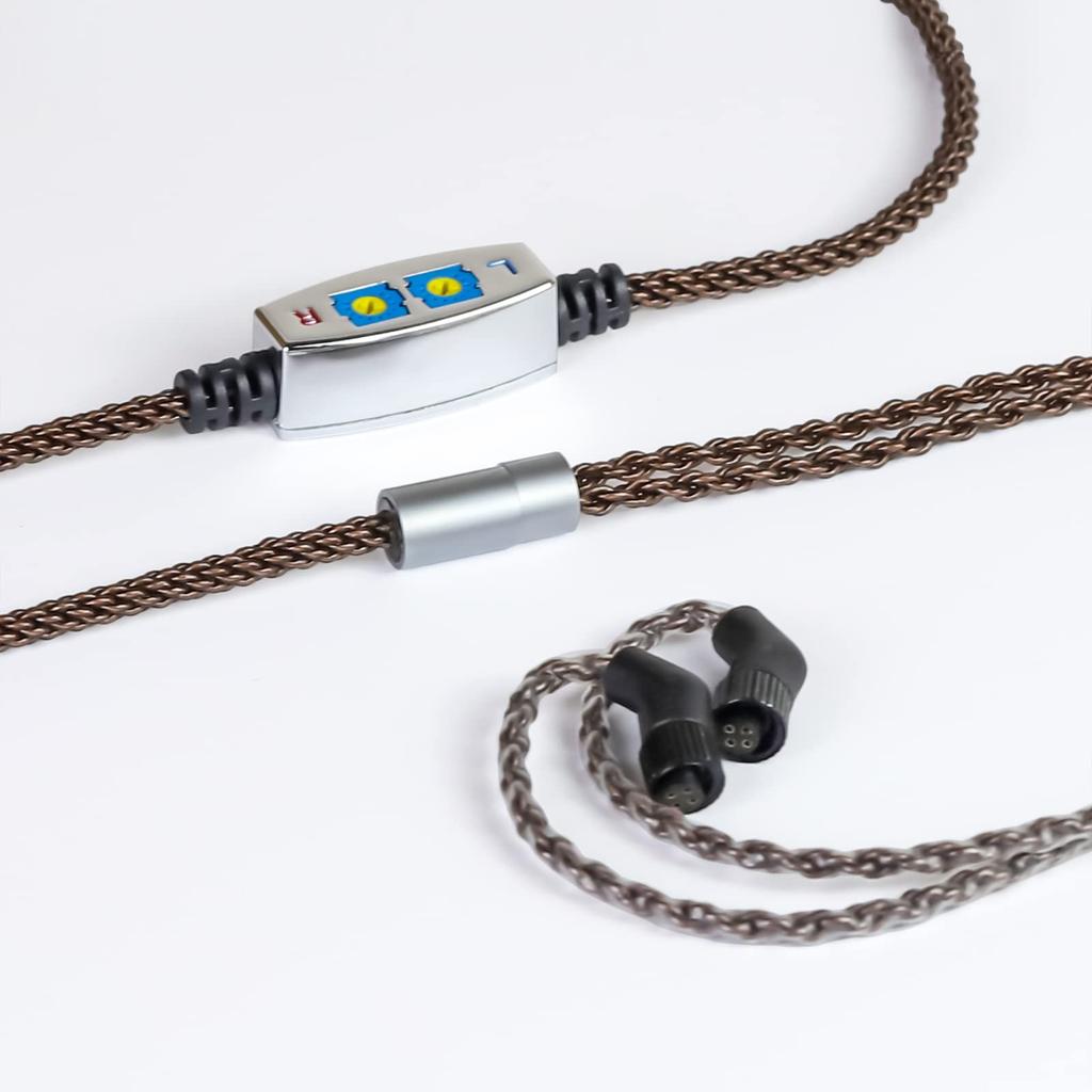 Okcsc ZT8 JH Recable for Earphones and with Bass Compatible with OFC JH JH13 V2 Layla and 4-Pin Headphones, 8-Core, Adjustment, Audio, Astell&Kern,