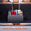 Car Trunk Organizer Storage Box PU Leather Vehicle Folding Collapsible Cargo Boot Organiser Box For SUV MPV Auto Seat Back Box