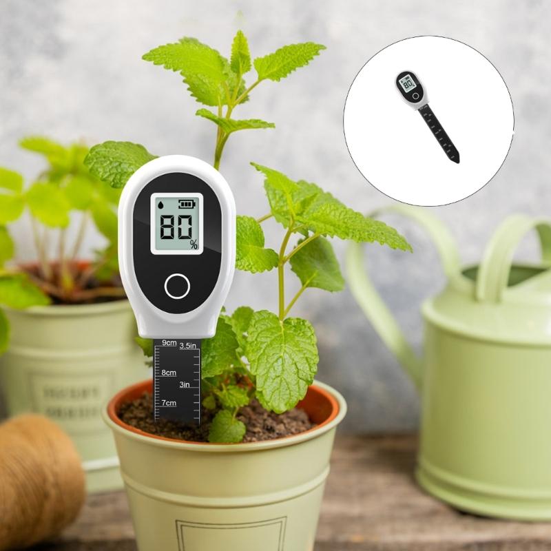 Small Soil Water Detectors Digital Moisture Meter with High Accuracy Probes Soil Testing For Home Garden Farmland Plant