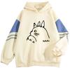 Unisex Oversized Hooded Sweatshirt With Digital Print Streetwear Style Loose Fit Long Sleeve Pullover 2025