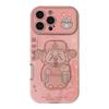 PiPink God of Wealth Free Treasure Suitable for Iphone16 Apple Mobile Phone Case 14promax Leather 15 Three-dimensional High Quality
