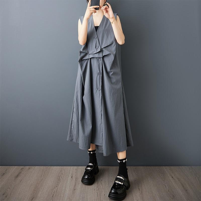 Sleeveless Plus Size Vintage New In Dresses for Women Casual Loose Long Summer Dress