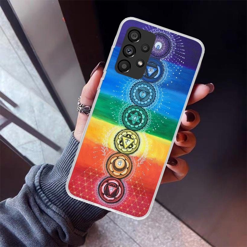 

Yoga Chakra Spiritual Energy Universe Phone Case For Samsung Galaxy A12 A52S A42 A32 A22 A51 A50 Note 20 Ultra 10 S10 Plus A71 A Samsung A52