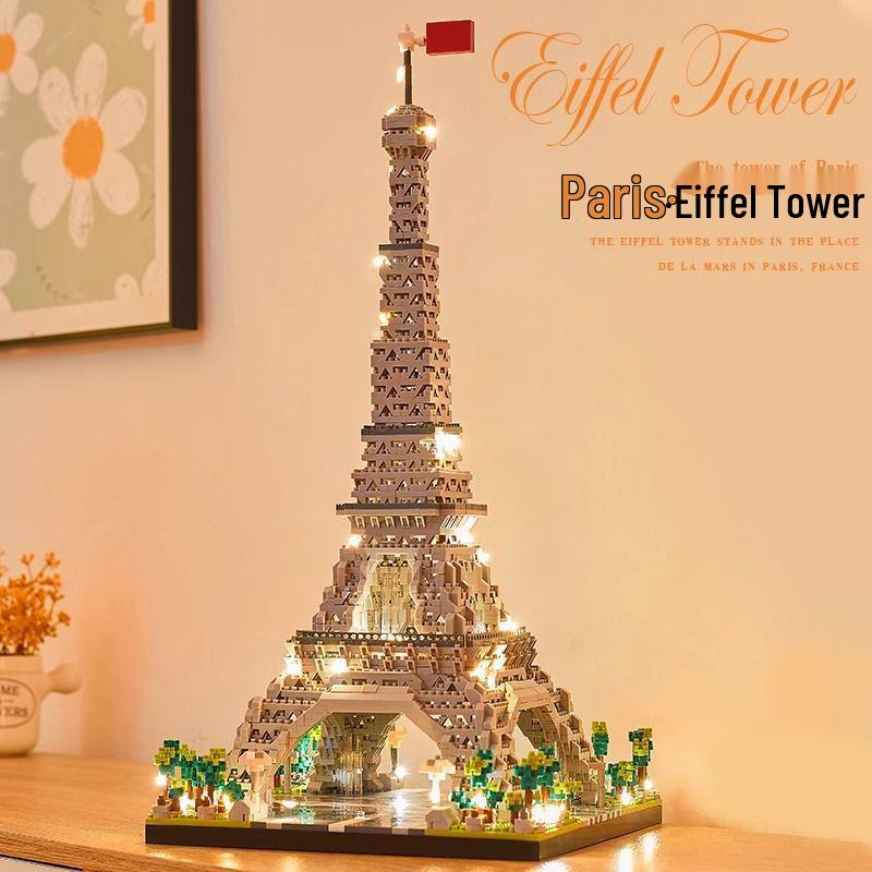 New York and Paris Landmark Building Blocks: Eiffel Tower & Titanic