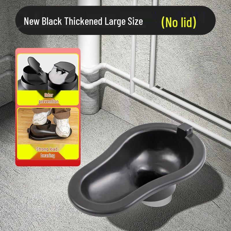 

Temporary Plastic Sit-Down Squat Toilet for Construction and Renovation Sites