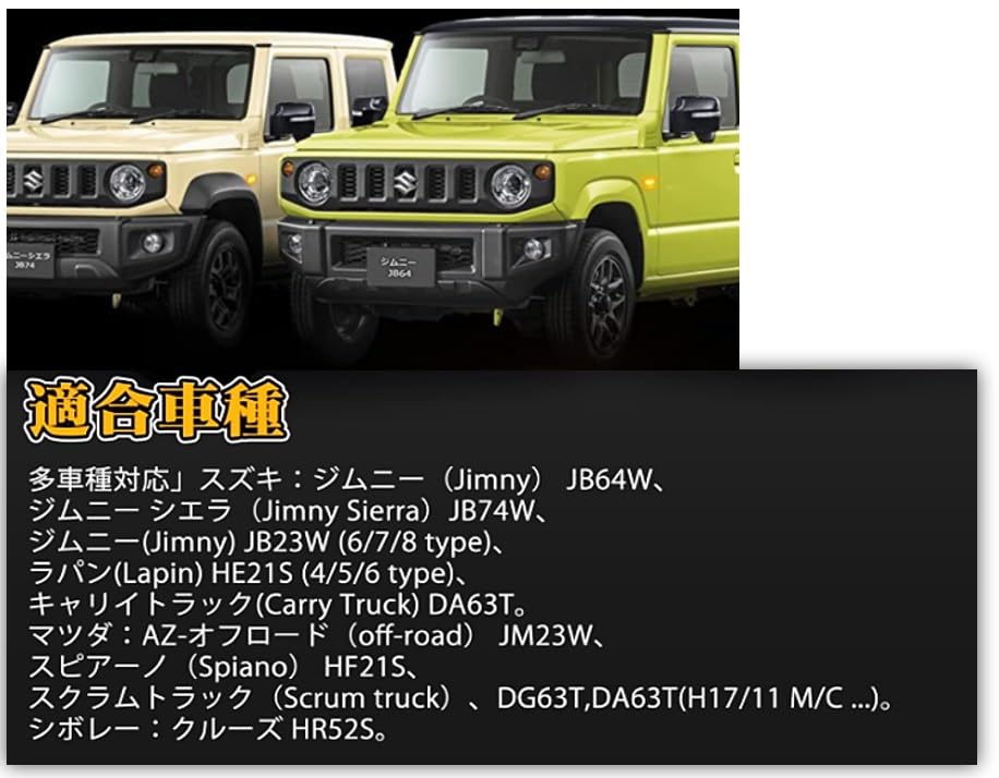 Suzuki Sierra LED Sideblinklys Venstre og Kompatibelt med Ettermarkeds LED-lys Type Jimny/Jimny Blinklys/Side (Sett 1) - Ok, JB64/JB74,