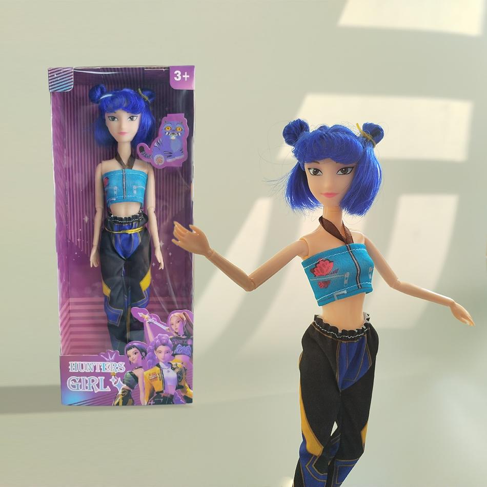 30см K-Pop Мисливці на демонів Аніме Kpop Дівочий гурт Мультяшні Румі Зої Міра Фігурки Вінілові Фігурки Модель Ляльки Дівчаткам Різдвяний Подарунок