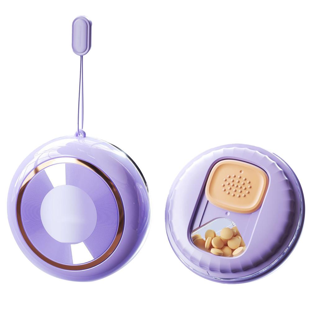 Travel Medicine Organizer 4 Compartments Small Tablet Case Waterproof Vitamin Container Storage