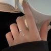 ;Fashionable Circle Ring with Chain Tassels; Adjustable for Girls and Women