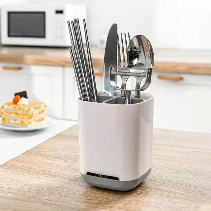 Electric Toothbrush Makeup Brush Holder Toothpaste Storage Case Large Capacity Detachable Portable with Drain Hole Rack