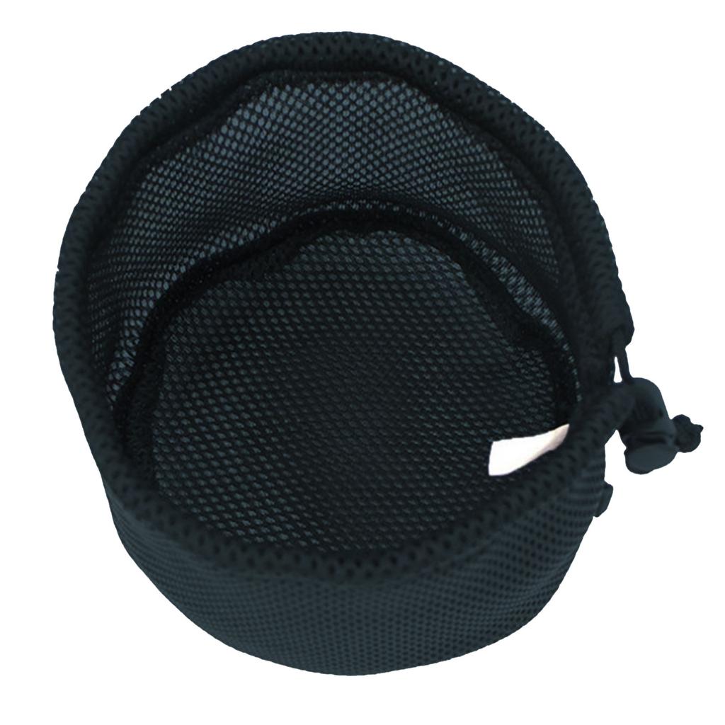 Outdoor Camping Pots Storage Bag Black Nylon Mesh Bag Travel Stuff Sacks Drawstring Bag Picnic Cookware Storage Pouch