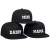 DADDY MAMA MINI Letter Embroidered Hip Hop Hats Family Hats Outdoor Adjustable Sunscreen Leisure Hat Spring Autumn Travel Tourism Beach Vacation