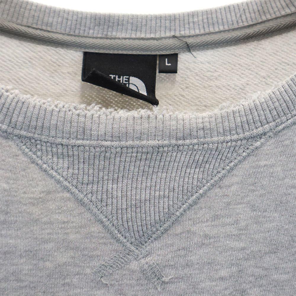 The North Face NT61802X Print Long Sleeve Outdoors Trainer L Gray Sweat Men's Used