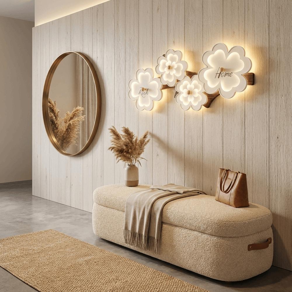 Modern Minimalist Wall-Mounted Coat Rack Sleek Design Wall-Mounted Style Home Garment Organizer Durable Construction