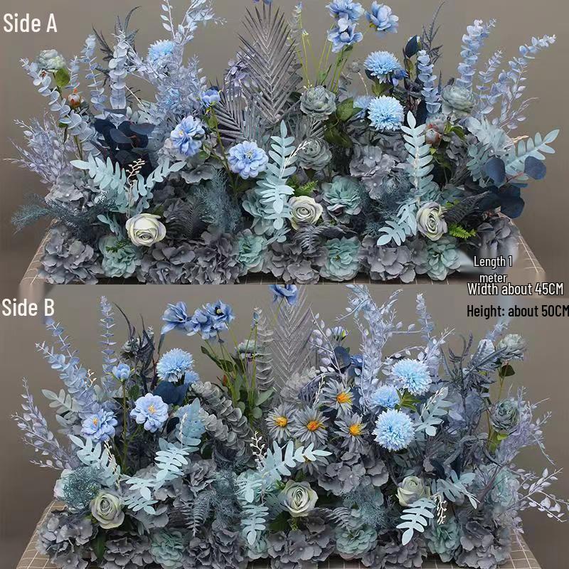 Künstliche Blumendekorationen für den Hochzeitsgang & die Bühne
