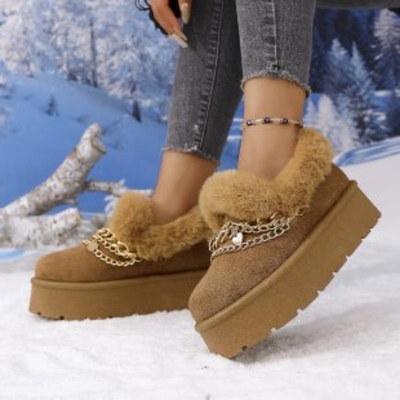 

Женские теплые, защищающие от холода, не утомляющие ноги, толстая подошва, мягкие эластичные удобные амортизирующие водонепроницаемые нескользящие зимние ботинки, хлопковая обувь 41 имбирный