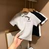 Summer Kids Cotton Polo Shirt Short Sleeve T Shirt For Boys And Girls Fashionable Top For Middle And Big Children