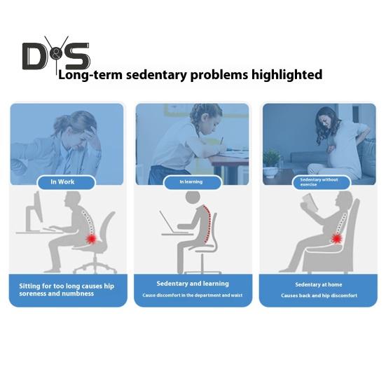 Ergonomisches Sitzkissen zur Erhöhung der Sitzhöhe, atmungsaktiv, Netzstoff, tragbares Autositzpolster, Winkel-Lift-Sitz, rutschfest, tragbare Haltung