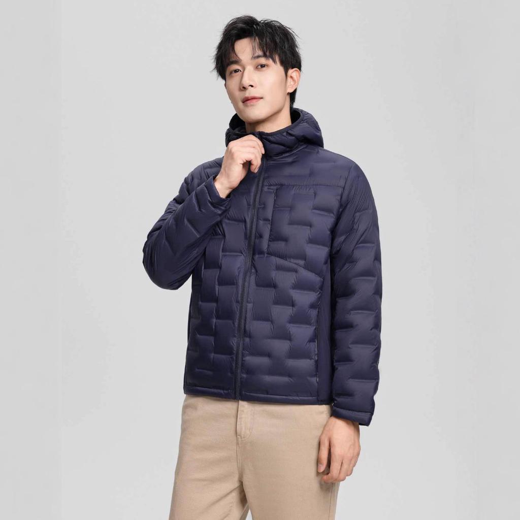 2025 Men's Lightweight Hooded Down Jacket: 90% White Duck Down, Portable & Versatile for Winter