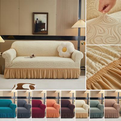 Jacquard Velvet Sofa Cover Protector Elastic Full Coverage Universal Set Thickened All Season