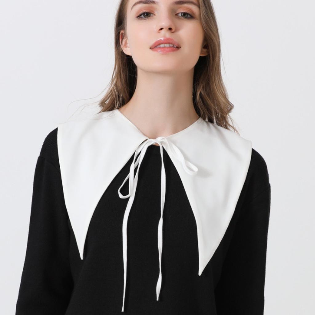 Women Lace Shirt Detachable Collar Wraps Blouse Tops Lapel Fake Collar Shawls Ladies Dress Small Cape Fuax Cols Decor