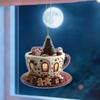 2D Christmas Tree Ornament igloo coffee cup pendant Christmas acrylic pendant car interior backpack Christmas tree pendant