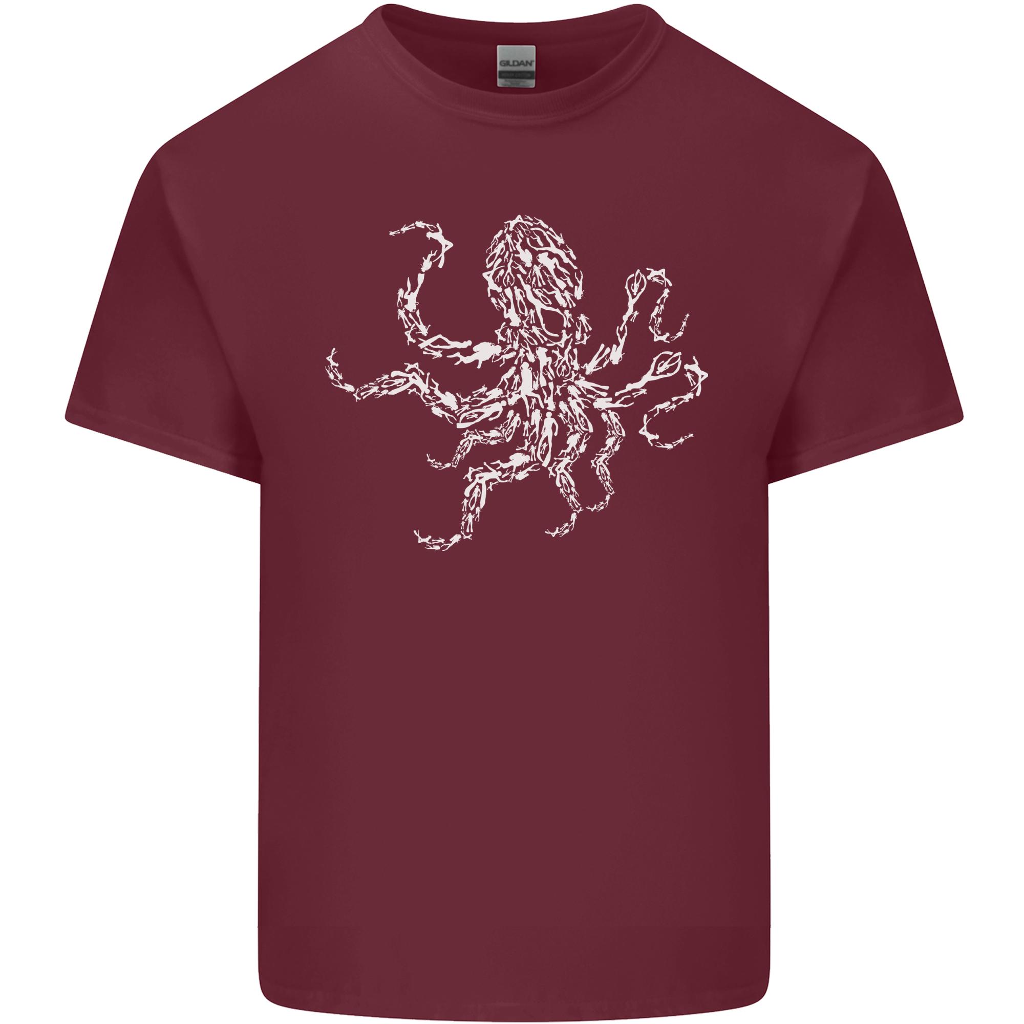 Scuba Diving Octopus Diver Cthulhu Kraken Unisexs Light Cotton TShirt S