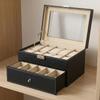 20 Slots Storage Box PU Leather Watch Organizer Wristwatch Holder  Collection Display