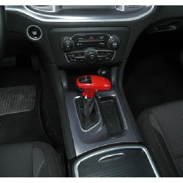 3x Schaltknauf-Zierblende Dekor für 15+ Dodge Challenger/Charger/Durango Rot