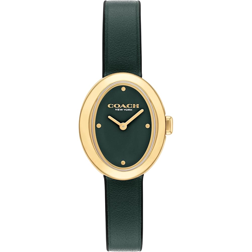 Coach Sammy Women s Watch Green Dial Leather Strap 14504425