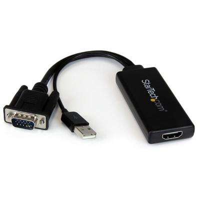VGA To HDMI Adapter - STARTECH.COM - 1080p - Audio - USB Powered - Black