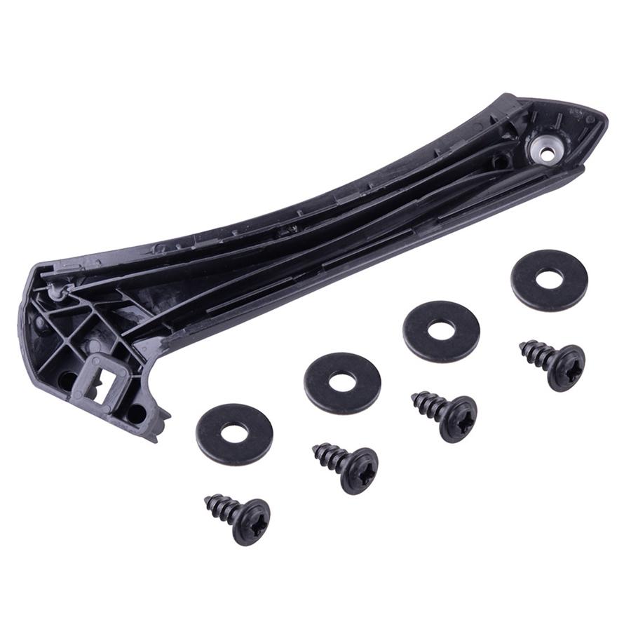 4Pcs Car Inner Handle Interior Door Panel Pull Trim Cover & Outside Cover Black Left & Right For BMW 3 Series E90 E91 316 318 320 325 328