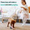 Music Vibration Bouncing Ball Bite Resistant Funny Interactive Squeaky Toys Talking Self-Moving for Dog Indoor Playing