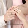 Tichia Angel Wings S925 Sterling Silver Couple Rings: Versatile Open Design for Men & Women