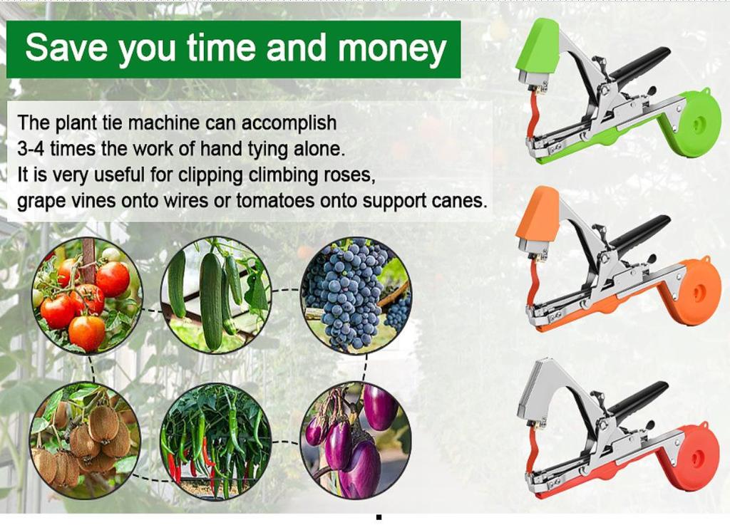 Vine Bundling & Knot Tying Machine for Grapes, Eggplants, Cucumbers - Multifunctional Agricultural Tool