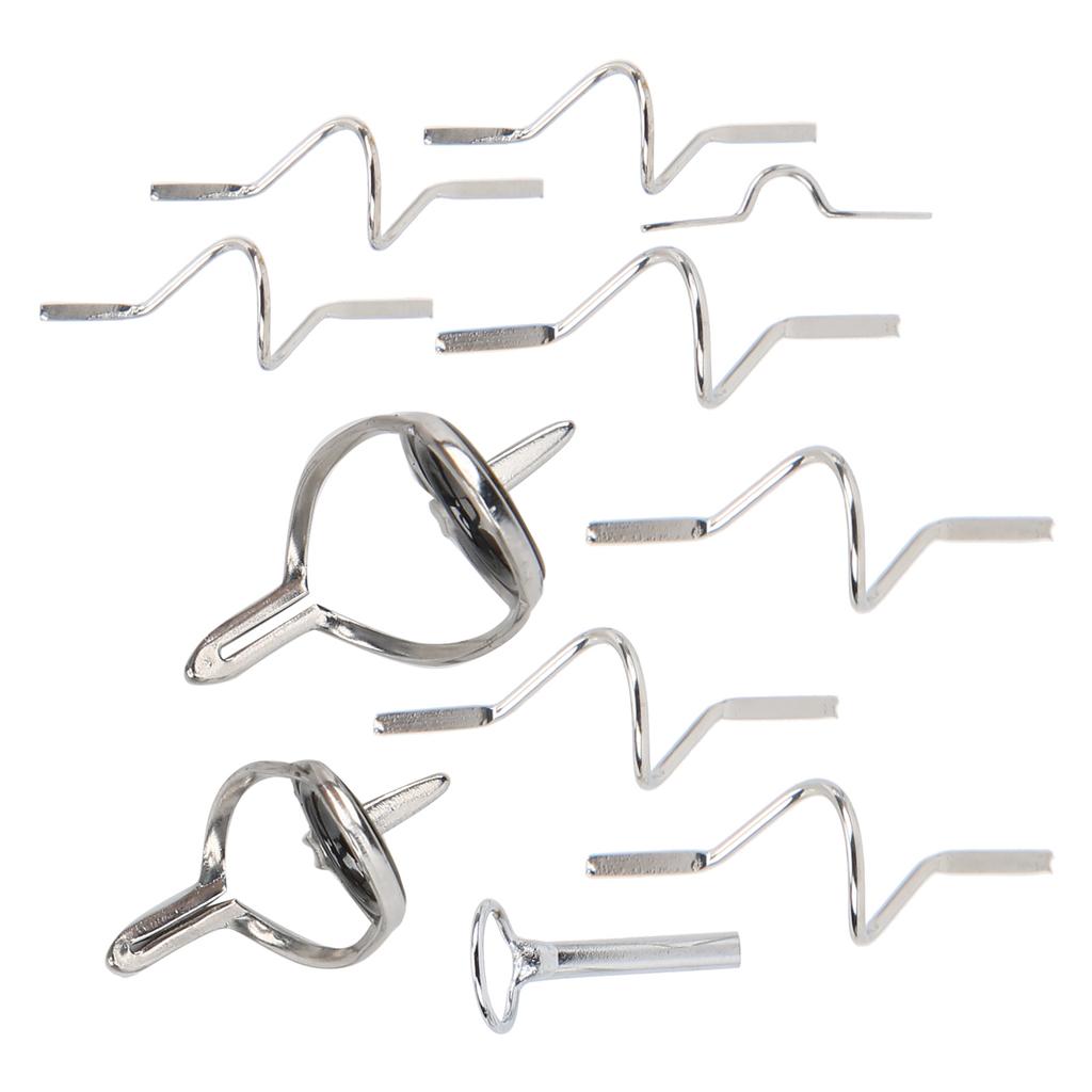 Fly Fishing Guide Angling Repair Tool Stainless Steel Strong Double Buckle Ring Different Size