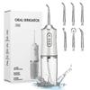 Oral Irrigator 3 Modes Usb Rechargeable Dental Water Jet 220ml Water Tank Waterproof Teeth Cleaner