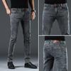 Männer Jeans Hosen Schnüren Denim Hosen Schwarze Hosen Skinny Slim Hip Hop Sportswear Elastische Taille Männliche Hosen