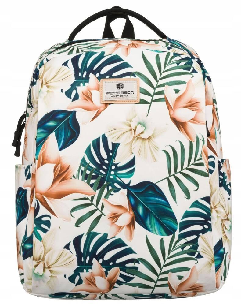 Spacious women's backpack made of polyester - Peterson